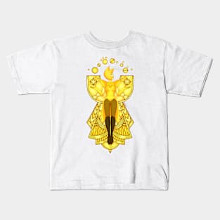 Yellow Diamonds Mural Kids T-Shirt